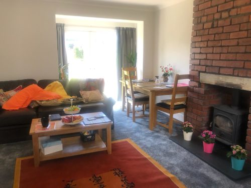 living room and sitting area in a home stay hosts