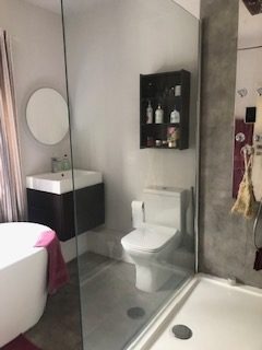 Three piece bathroom in a home stay hosts