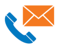 telephone and email icon telephone and email icon
