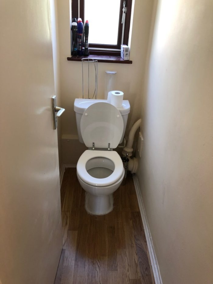 Toilet in a home stay family home